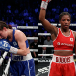 Caroline Dubois beats Terri Harper in bloody war