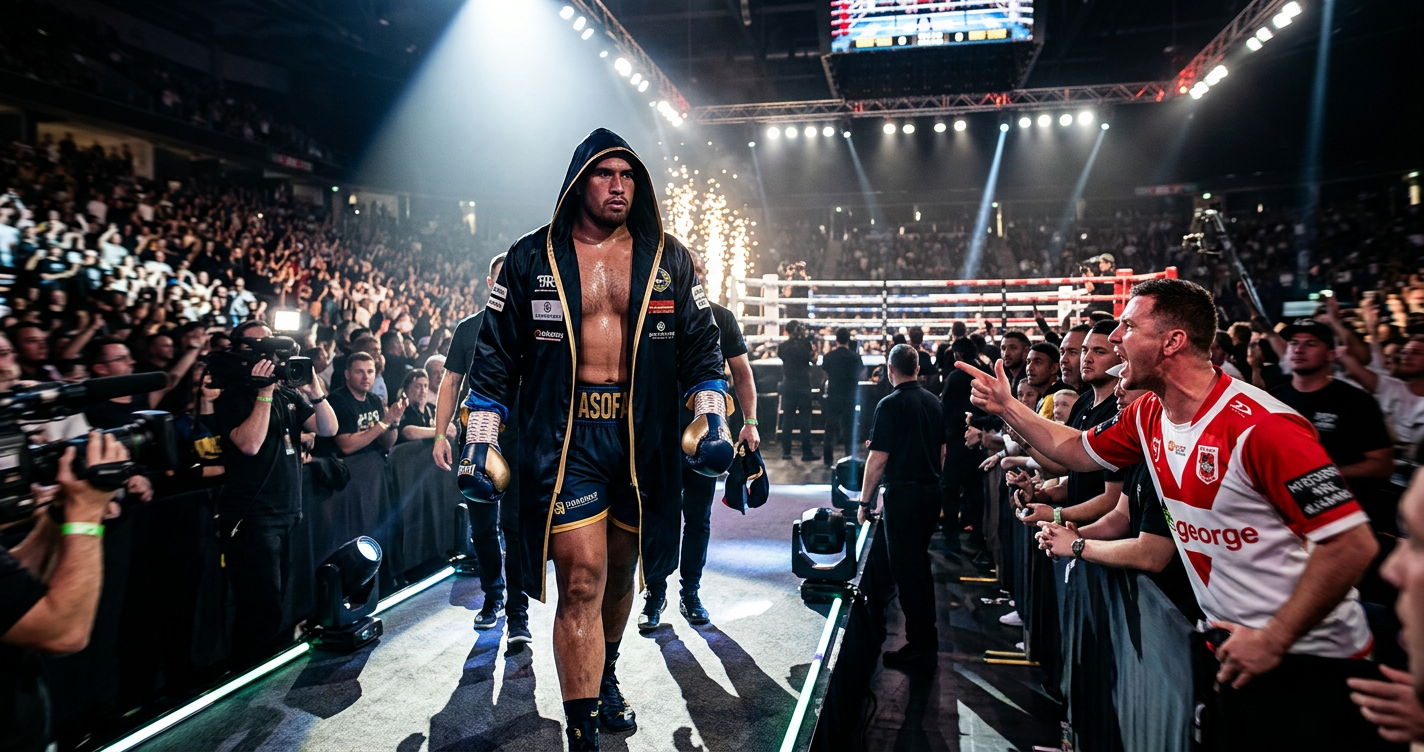 Nelson Asofa-Solomona makes grand entrance as rival fires back