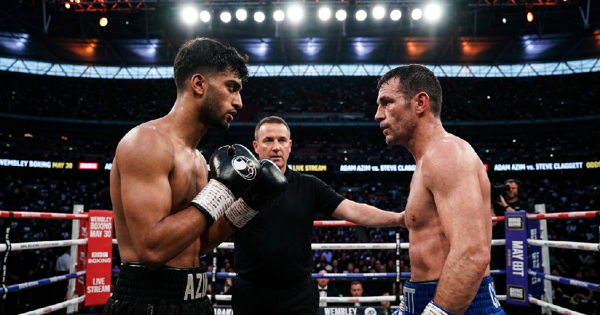 Adam Azim Faces Steve Claggett in High-Stakes Wembley Headliner on BBC