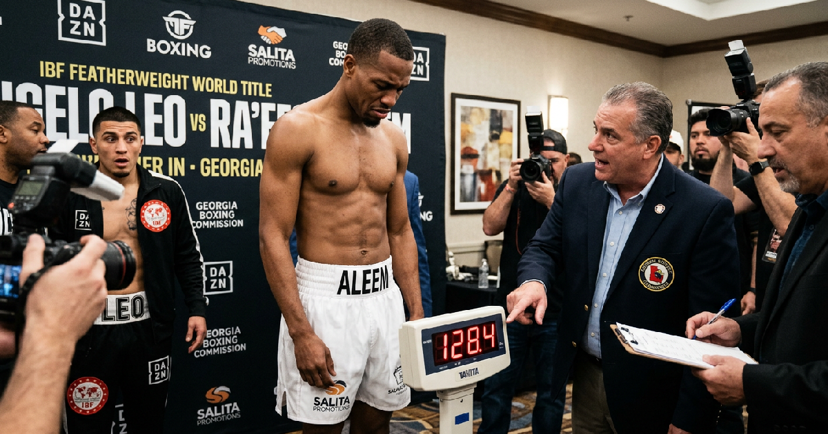Angelo Leo Title Defense Canceled After Aleem Weight Miss reported in Georgia