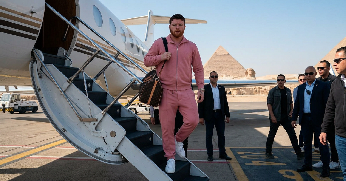 Canelo Alvarez Arrives in Egypt Looking Heavier Ahead of Mbilli Clash