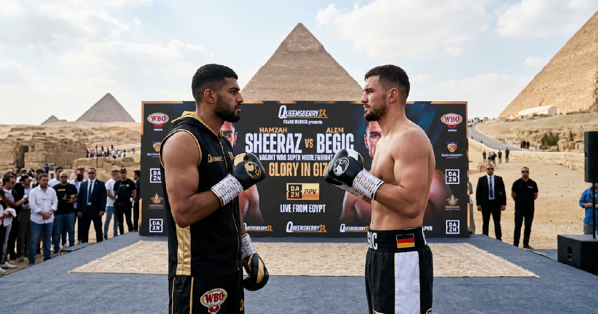 Hamzah Sheeraz Meets Alem Begic for Vacant WBO Title in Giza Clash