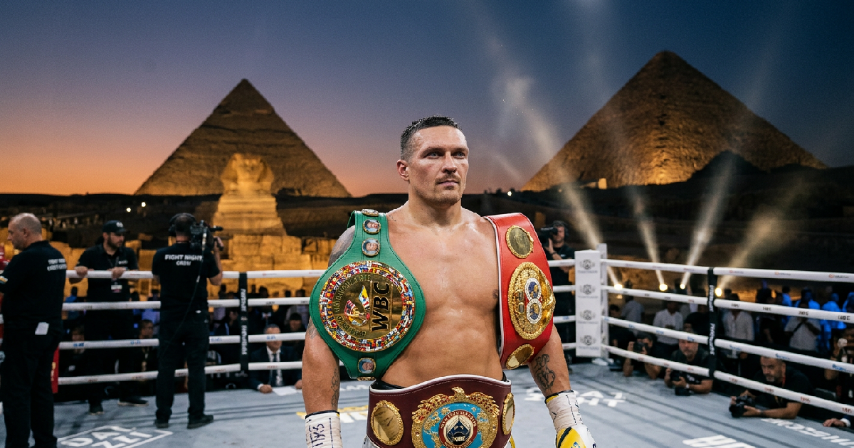 Oleksandr Usyk Defends Four Heavyweight Titles Against Rico Verhoeven in Giza