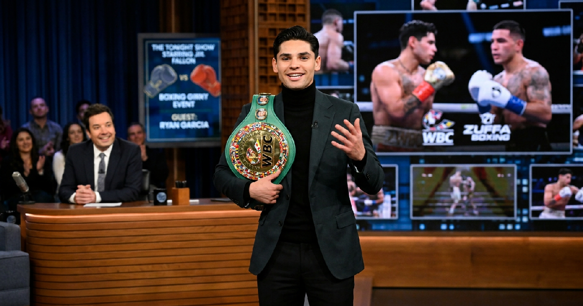 Ryan Garcia Announces WBC Title Defense Against Conor Benn on Fallon Show