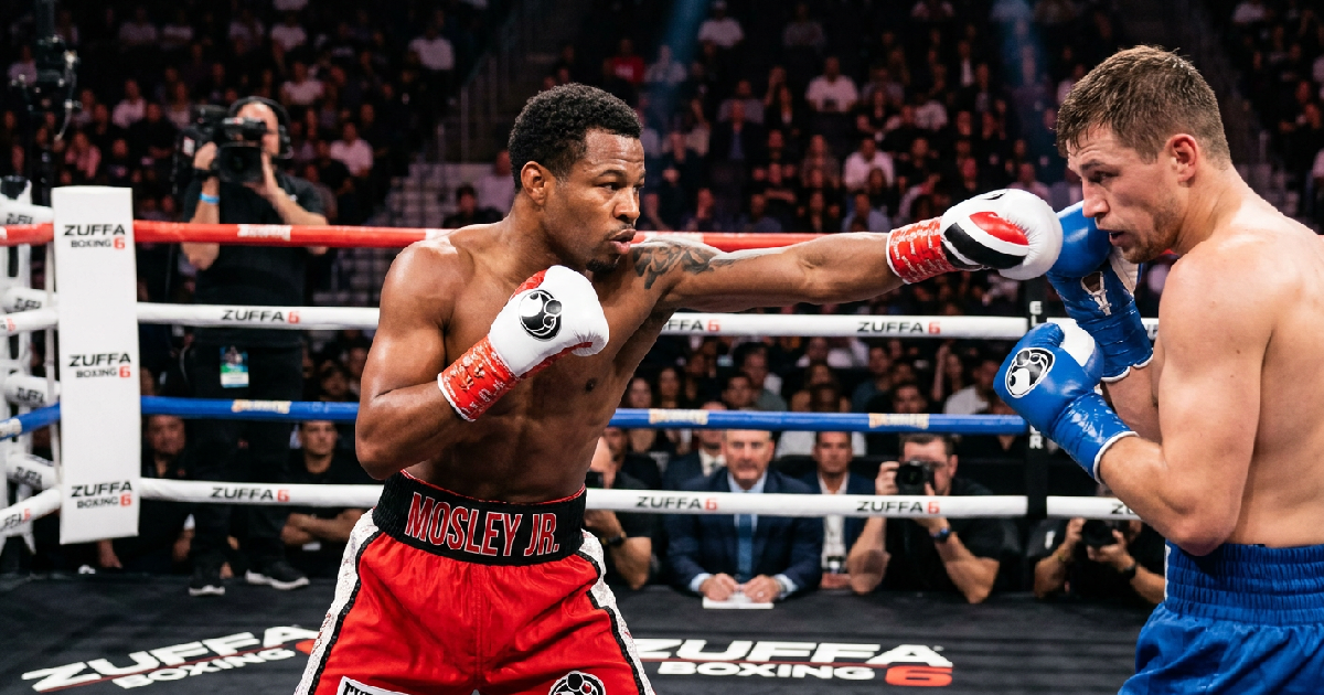 Mosley Jr. Employs Disciplined Jab Strategy for Bohachuk Test