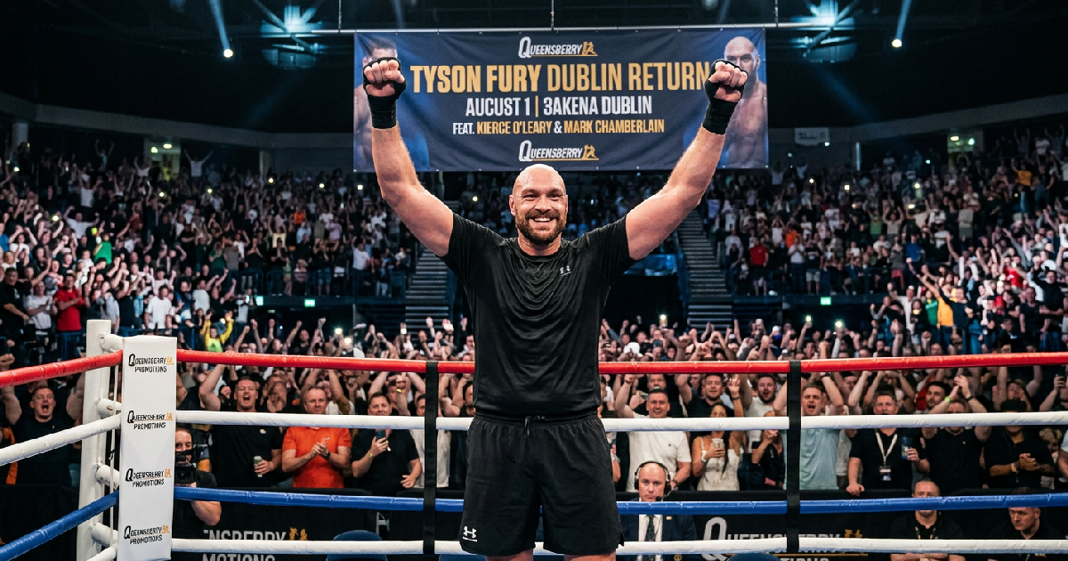 Tyson Fury Confirms Dublin Return for August on Pierce O’Leary Card